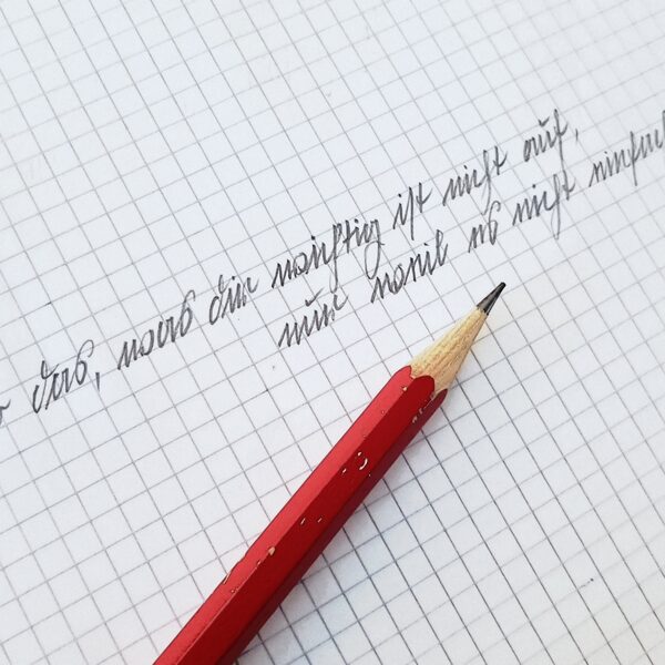 Kurrentschrift, Essaye mit Bleistift