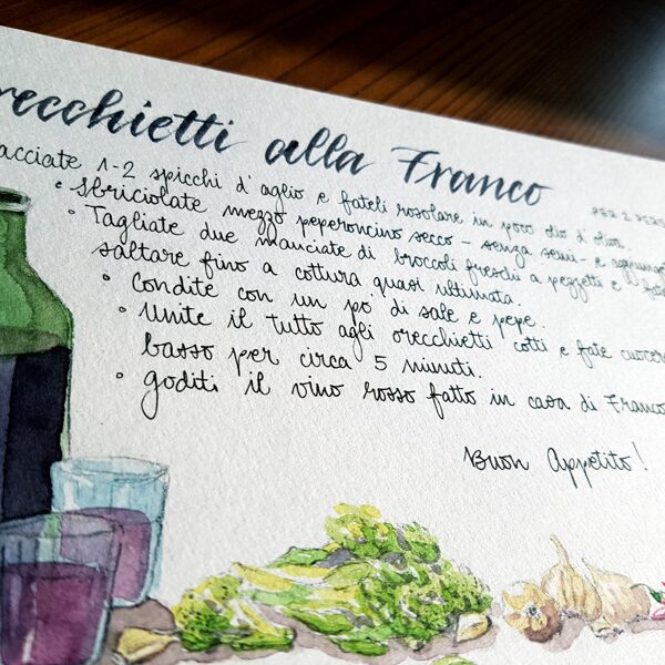 Illustriertes Rezept für Pasta