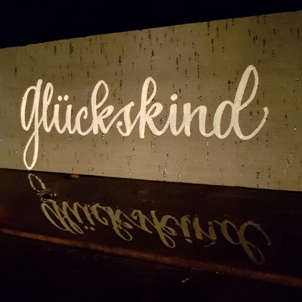 Glückskind im Regen - Test eines Kalkstiftes