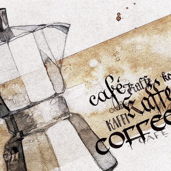 Fertiges Kaffee-Sujet (Auftragsarbeit)