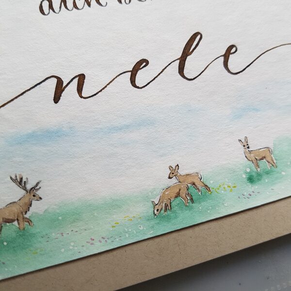 Der Hirsch soll Stärke und Eleganz symbolisieren