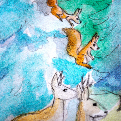 Détail "Conte de fées de la forêt"