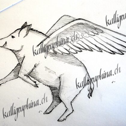Logo-Entwurf "Luftgetrocknetes Wildschweinfleisch"