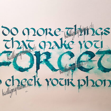 Stilistisch umgesetzter Spruch