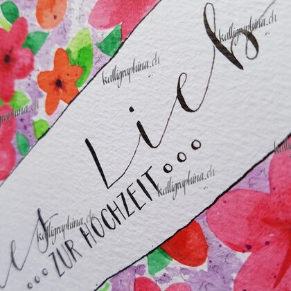 Detail Hochzeitskarte (im Shop erhältlich)