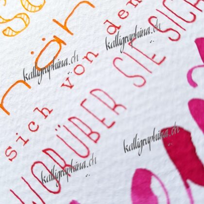 Detail Seelen-Spruch (Karte im Shop erhältlich)