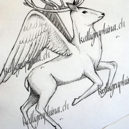 Logo design "air-dried deer meat"