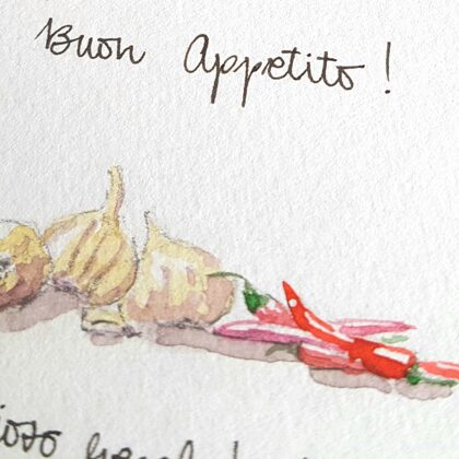 Detail of the illustration for the recipe