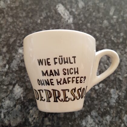 S - Wie fühlt man sich ohne Kaffee? Depresso!