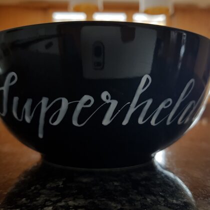 Cereal bowl "Superhelden-Frühstück ...und du packst das!"