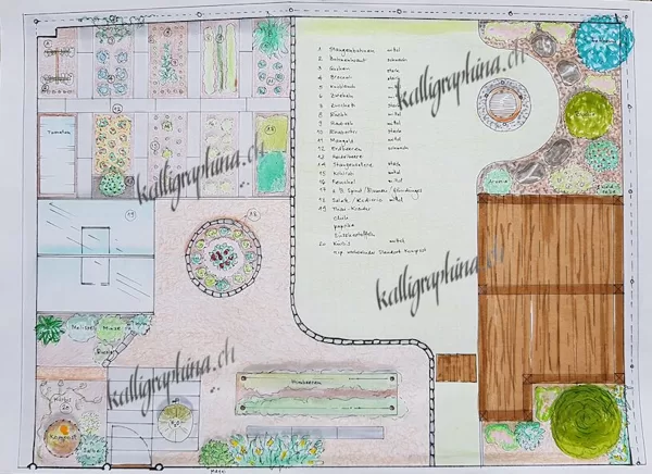 Planung eines Gartens inklusive Beetbepflanzung