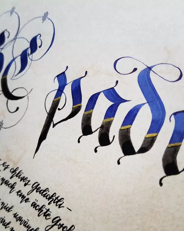 Detail der Titelzeile in Barock-Fraktur (s. Beitrag unter Neues & Vergangenes)