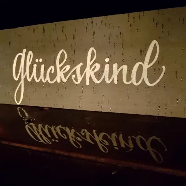 Glückskind im Regen - Test eines Kalkstiftes