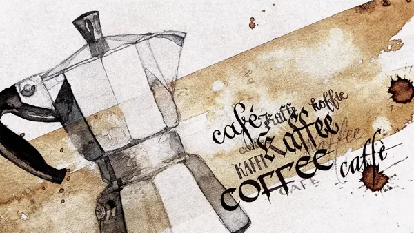 Fertiges Kaffee-Sujet (Auftragsarbeit)