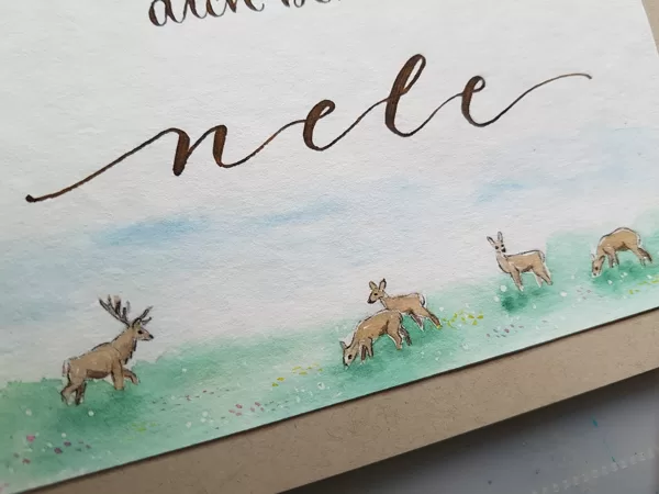Der Hirsch soll Stärke und Eleganz symbolisieren