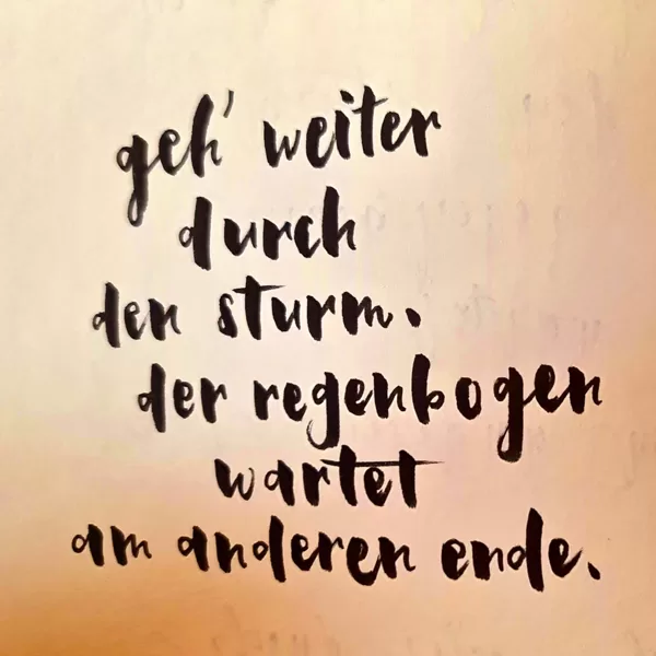 Erster Gehversuch mit neuer Handlettering-Schrift
