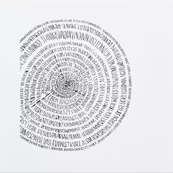 Mittels Buchstaben Strukturen imitieren
