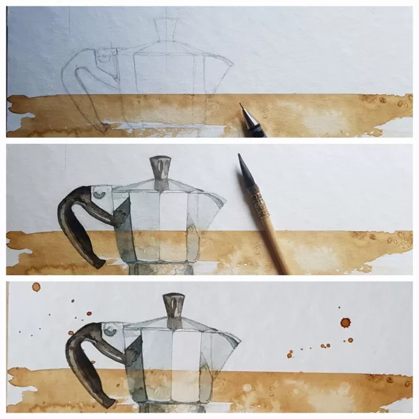 Phasen einer Auftragsarbeit - auf Kaffee