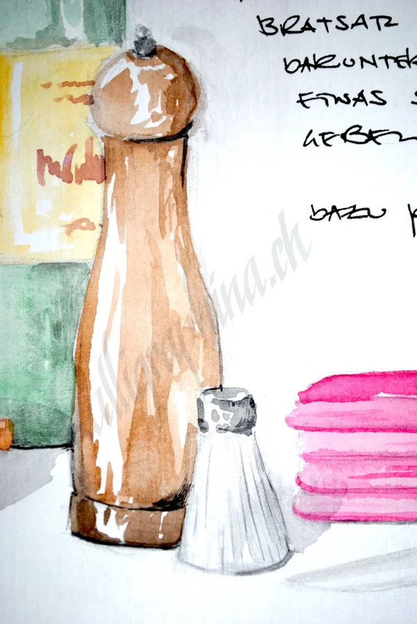 Detail illustration "Saltimbocca"
