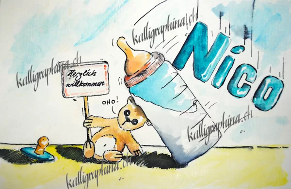 Geburtskarte "Nico"