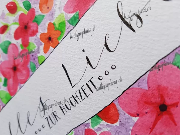 Detail Hochzeitskarte (im Shop erhältlich)