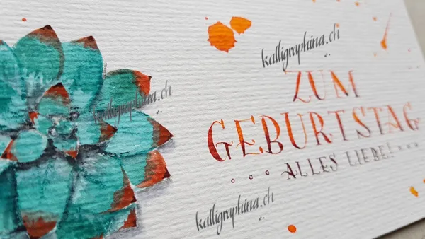 Detail einer Geburtstagskarte