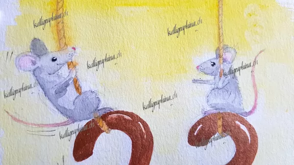 Illustration einer Geburtstagskarte
