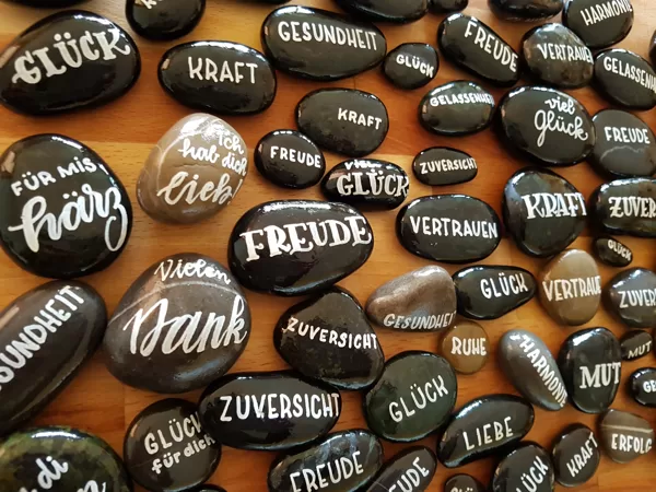Glückssteine für den Hosensack