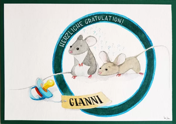 Geburtskarte "Gianni"