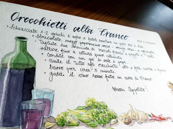 Rezept zu einfacher Gemüse-Pasta