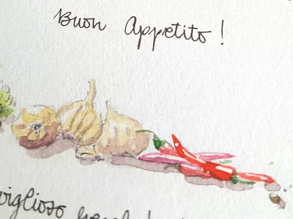 Detail of the illustration for the recipe