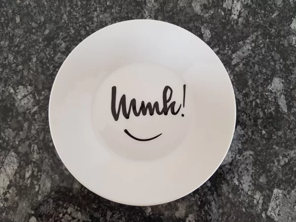 Dip-Schale flach "Mmh!"