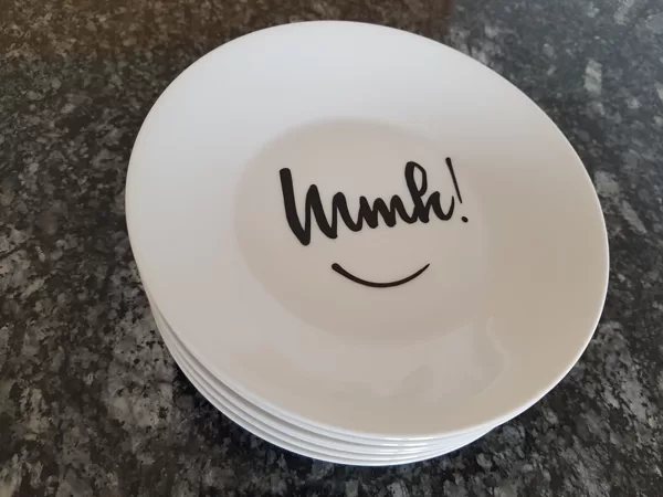 Dip-Schalen flach "Mmh!"