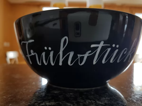 Müslischale "Superhelden-Frühstück ...und du packst das!"