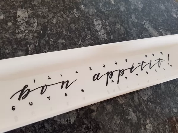 Apéroschale "bon appétit - guten Appetit"