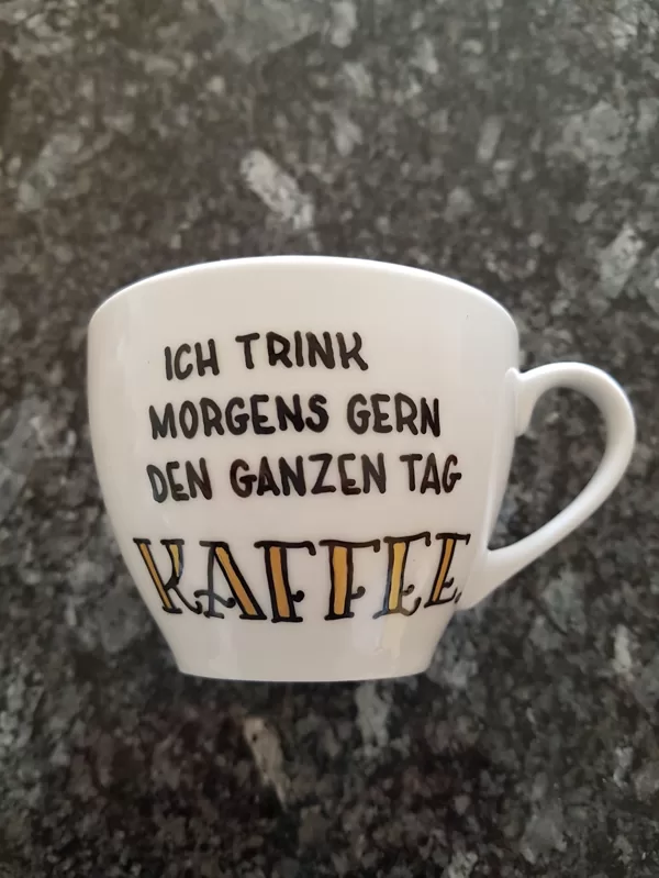 M - Ich trink morgens gern den ganzen Tag Kaffee