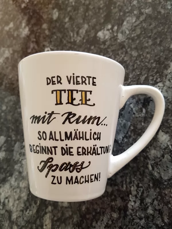 XL - Der vierte Tee mit Rum... so allmählich beginnt die Erkältung Spass zu machen!